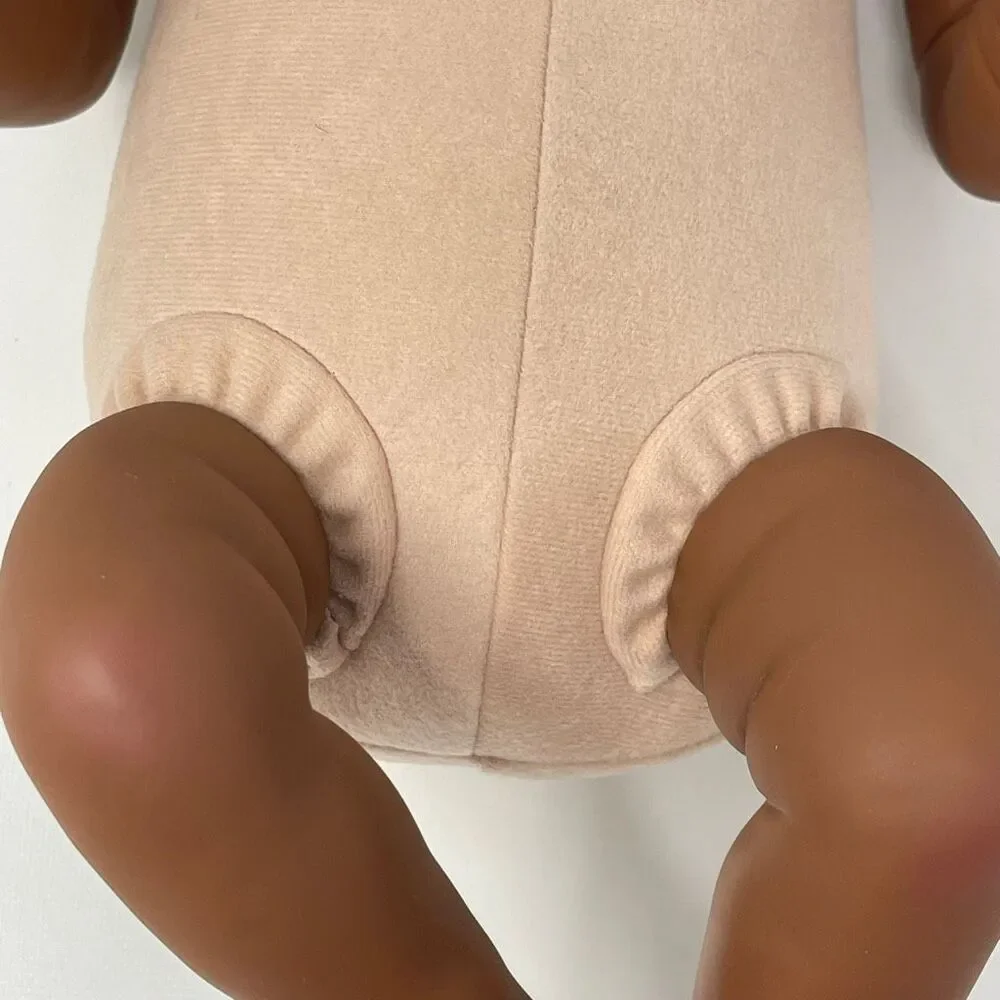 Joanna Kazmierczak Reborn Newborn Doll African American Soft Body 17” Preowned